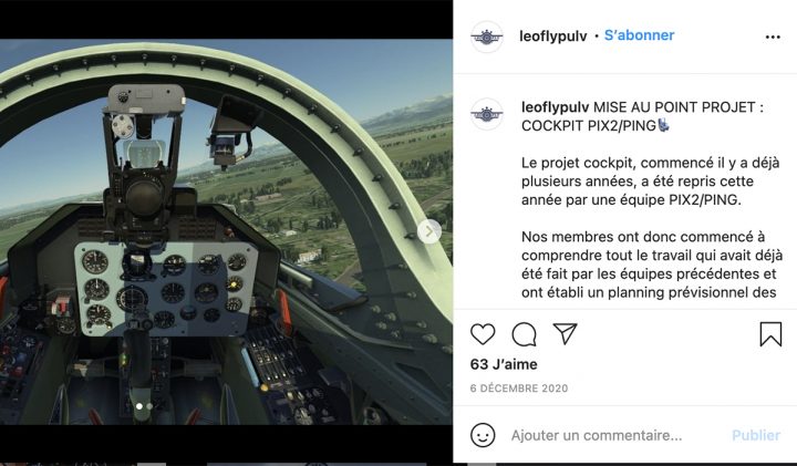 Leofly réalise un projet de simulation d'un cockpit