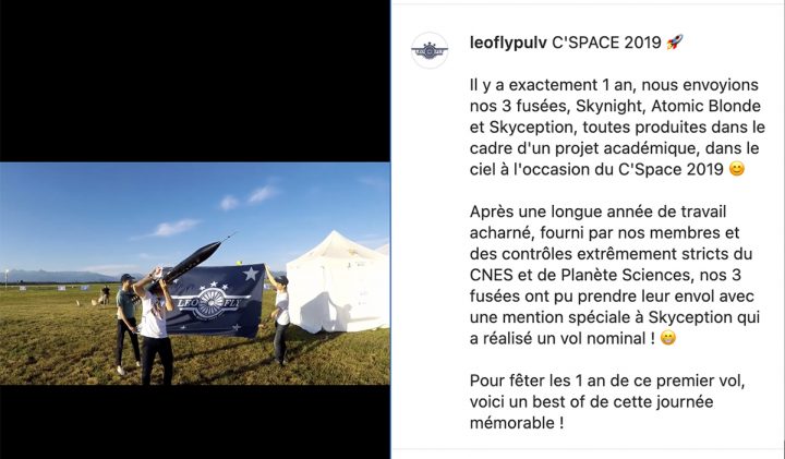 LeoFly participe à la compétition C'Space dans le cadre des projets ingénieurs